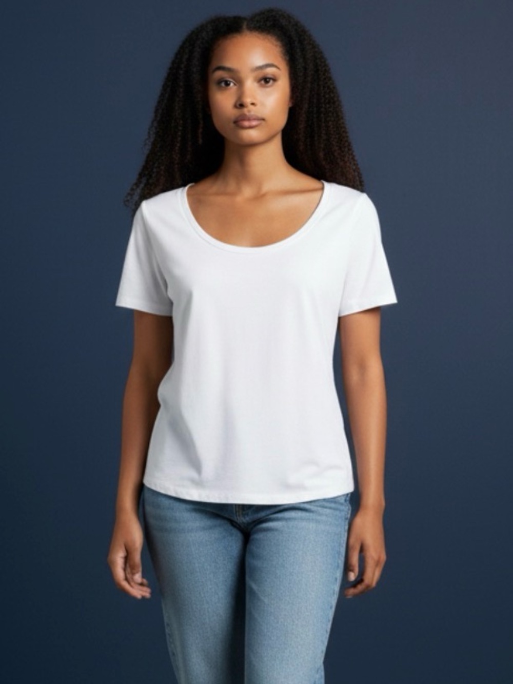 rag & bone Scoop Neck Short Sleeve Tee in White sz M